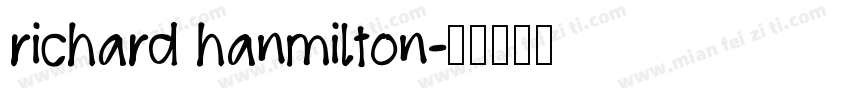 richard hanmilton字体转换